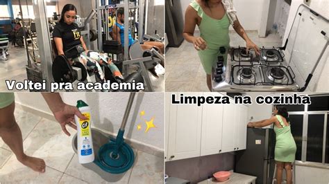 Meu Dia Voltei A Treinar Limpeza Na Cozinha Youtube