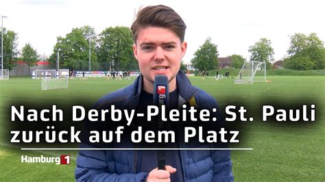 Nach Derby Pleite FC St Pauli zurück auf dem Trainingsplatz