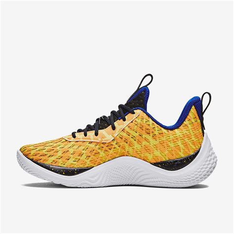 Under Armour Curry 10 Bang Bang Steeltown Goldblackstarfruit Mens