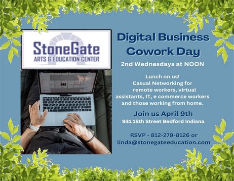 StoneGate to host Digital Business Cowork Day for remote workers | WBIW