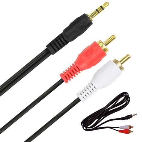 Cabo P Stereo Para Rca Macho Dourado Metro Dr Music