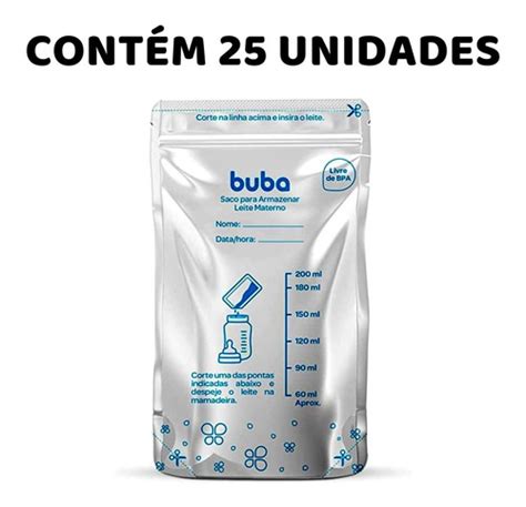 Kit Sacos Para Armazenar Leite Materno Ml Buba Mercadolivre