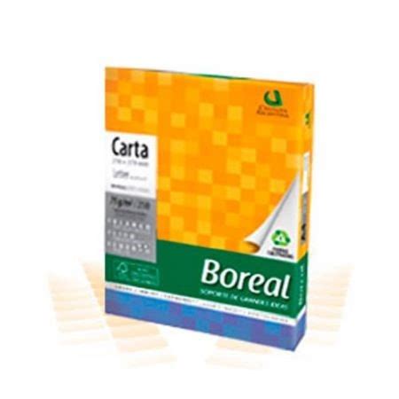 Resma Boreal Carta 75gr Blanca 500 Hojas Lyris