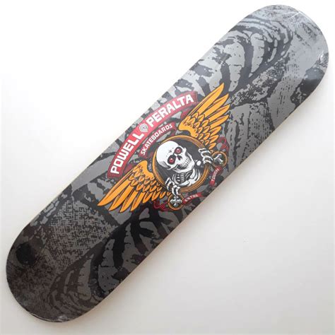 Powell Peralta Winged Ripper Skateboard Deck 8 00 Silver