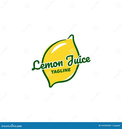 Lemonade Logo Designs Juice Logo Designs Stock Vector Illustration