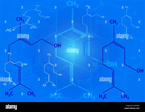 The chemical structural formula of spirit Stock Photo - Alamy