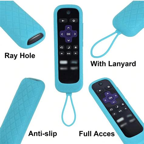 Housse de protection en silicone pour télécommande qui brille dans le