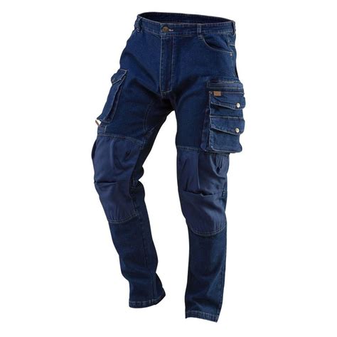 Pantaloni De Lucru Tip Blugi Cu Intariri Pentru Genunchi Model Denim