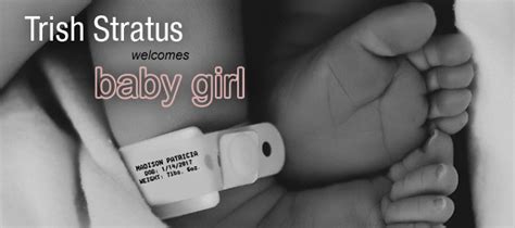 Trish Stratus, Trish Stratus welcomes baby girl