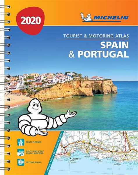 Spain Portugal 2020 Tourist And Motoring Atlas A4 Spiral Tourist