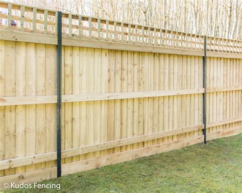 Strong Featheredge Fence Concrete Posts Kudos Fencing Ltd