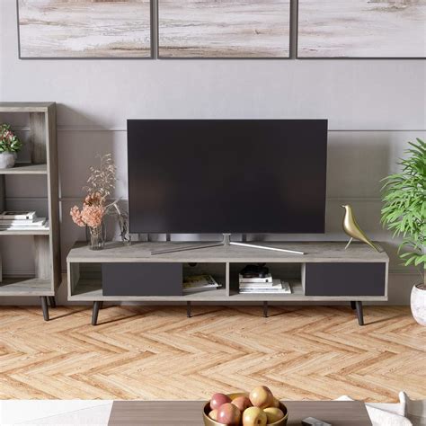 Amazon Bestier Inch Mid Century Modern Tv Stand For Inch Tv