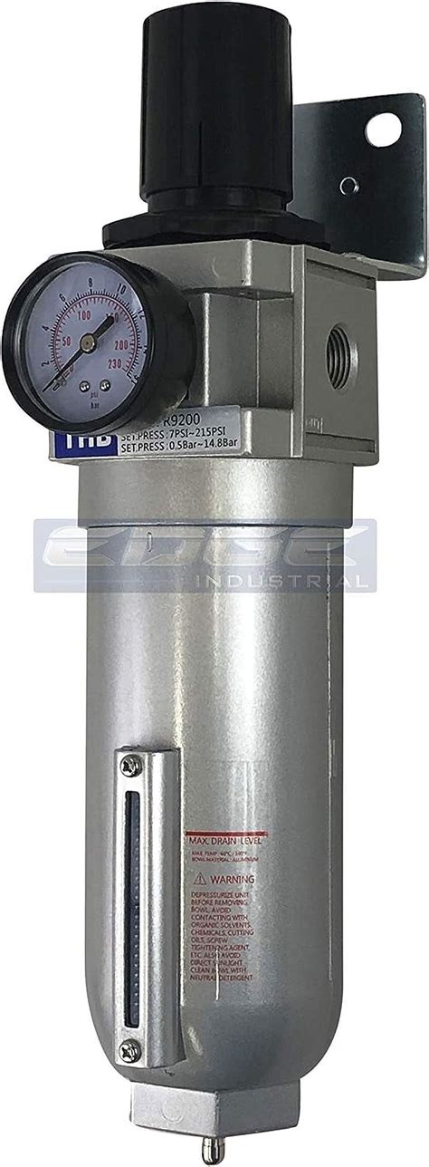 Npt High Flow Air Pressure Regulator And Particulate Filter Water Trap Combo For Compressed Air