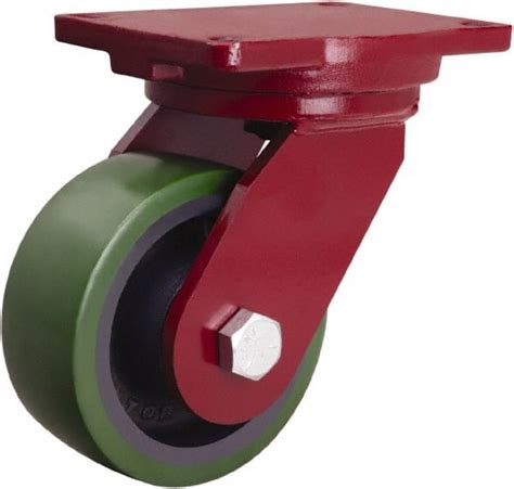 Hamilton Swivel Top Plate Caster Polyurethane Mold On To Cast Iron