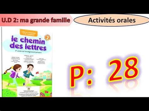 Le chemin des lettres 2AEP P 28 Activités orales UD 02 informer sur