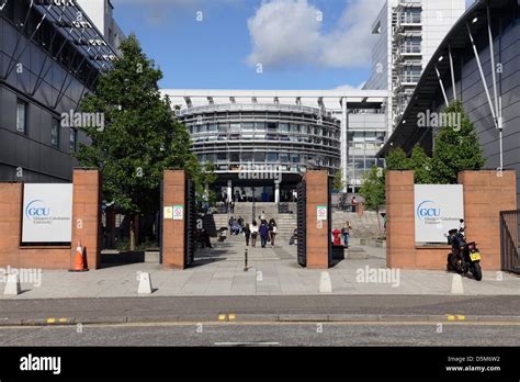 Glasgow Caledonian University Campus Entrance On Cowcaddens Road In Glasgow City Centre