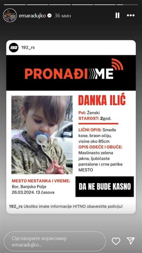 Poznati Se Ujedinili I Priklju Ili Akciji Amber Alert Svi Tra E