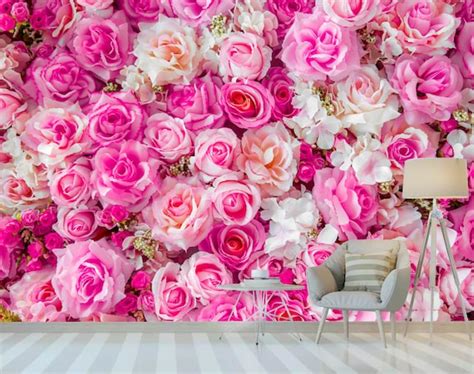 Pink Color Flower Wallpaper Typikalempire