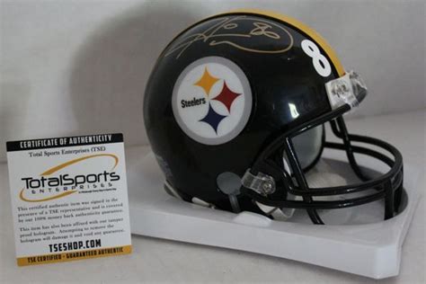 Hines Ward Signed Pittsburgh Steelers Mini Helmet Quality Sports