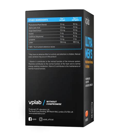 Ultra Men's Sport Multivitamin Formula / 90softgels VPlab купить в Минске
