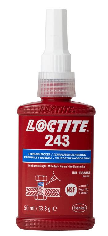 LOCTITE 243 SCHRAUBENSICHERUNG 50ml 1335884 VE 12 Plaschna Co