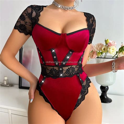 Chuangerm Oem Hot Selling Lingerie Sexy Women S Velvet Lace Thin Sexy