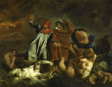 The Barque Of Dante 1822 Painting By Eugene Delacroix Pixels