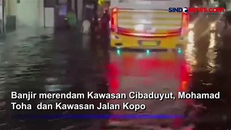 Diguyur Hujan Deras Kota Bandung Dikepung Banjir Video Dailymotion