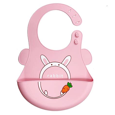 Baby Bibs Silicone Cute Cartoon Waterproof Baby Feeding Accessories