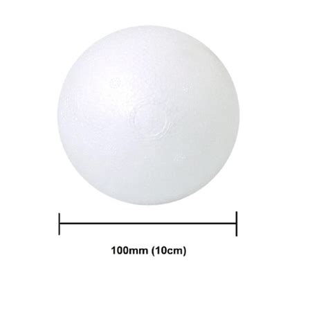 Bola Bolinha de Isopor 100mm 10cm Branca Maciça C 1 Unidade no Shoptime