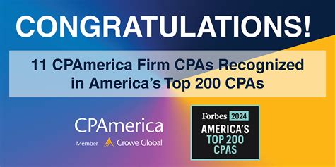 Celebrating Greatness Eleven Cpamerica Firm Cpas Recognized In