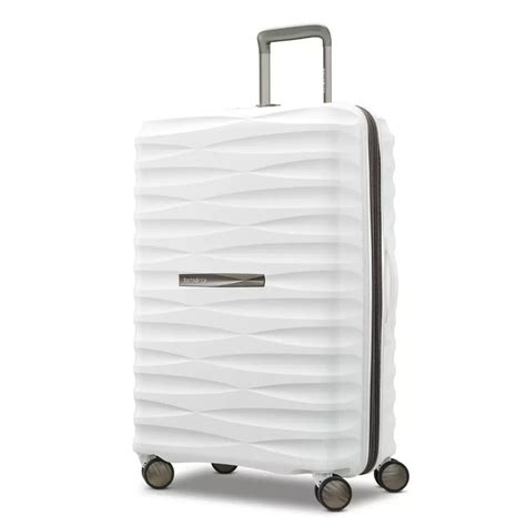 Voltage Dlx Medium Spinner Samsonite White Luggage Luggage