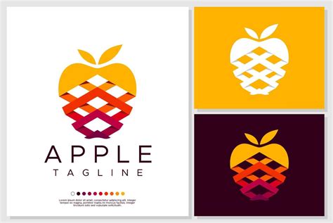 Apple logo design branding. Modern apple logo template. 18849167 Vector ...