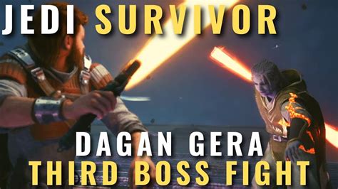 Jedi Survivor Dagan Gera Observation Deck Third Boss Fight YouTube