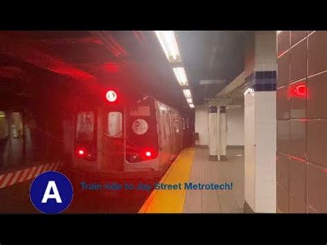 IND 8th Ave Line Brooklyn Bound R179 A Express Train Ride From Inwood