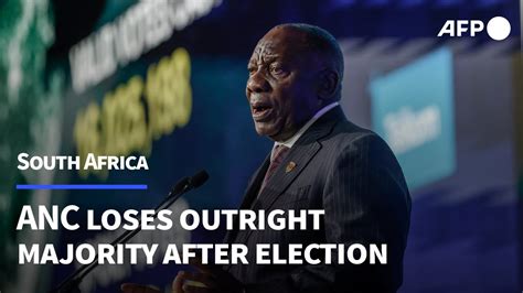 Anc Loses Outright Majority In South Africa Vote Afp Youtube