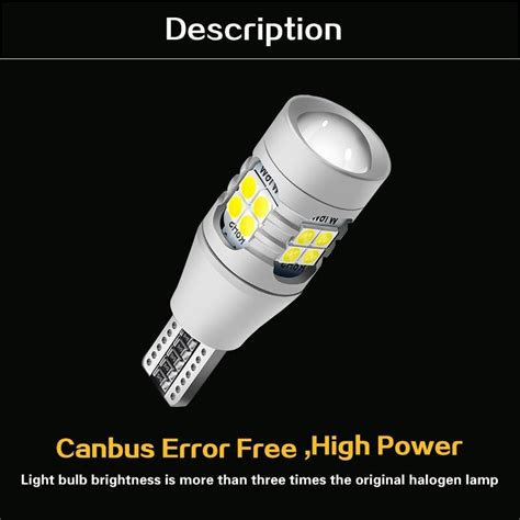 Satın alın 2pcs LED Reverse Light Blub Lamp W16W T15 921 Canbus For