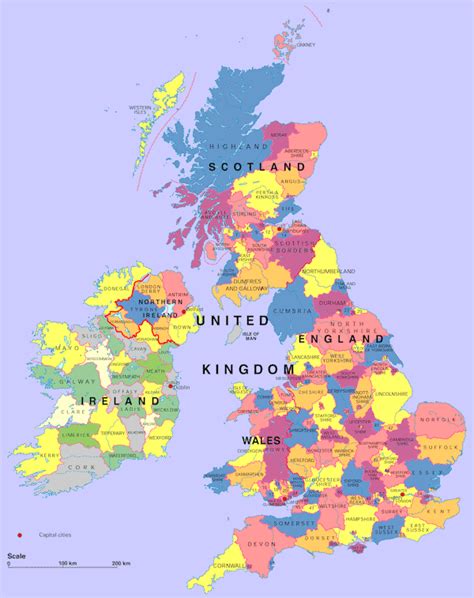 Uk Map Cities Map Cities Great Britain | Adams Printable Map