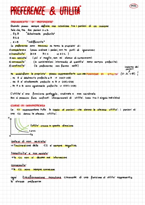 Microeconomia Lezione 2 291040 PREFERENZE Utilitaria ORDINAMENTO DI