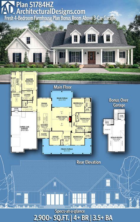 House Plans Car Garage Bonus Room Ideas