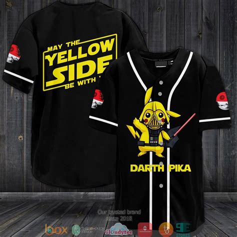 Star Wars Pokemon Darth Pika Baseball Jersey Hot Sale