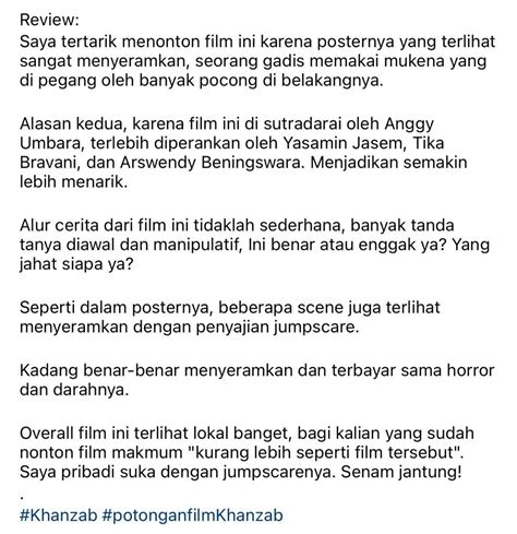 Tanyarl On Twitter Bagi Review Khanzab Dong Pliss Yg Udah Nonton