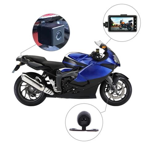 3'' Mini Full Hd 720p Motorcycle Dvr Camera Rear View Camera For ...
