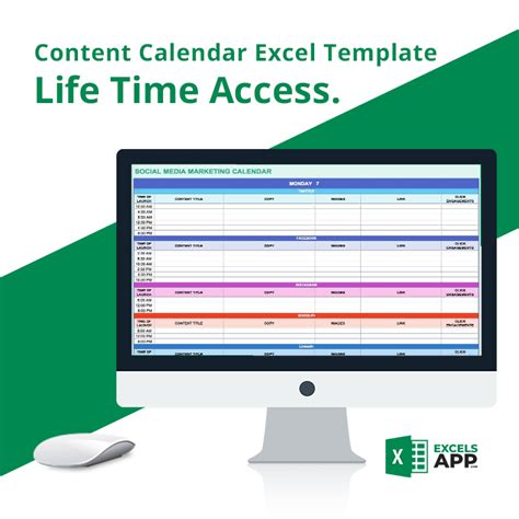 Content Calendar Excel Prntbl Concejomunicipaldechinu Gov Co