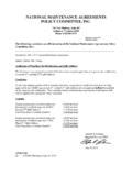 NATIONAL MAINTENANCE AGREEMENTS POLICY National Maintenance