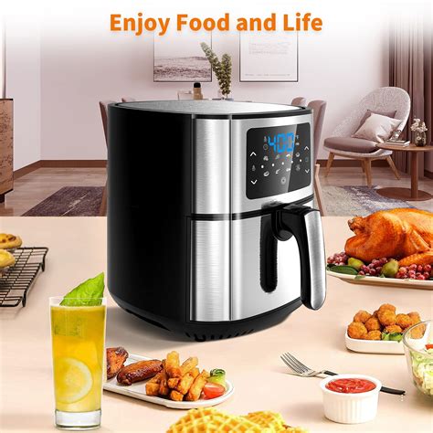 Buy Air Fryer Blue Stone 8 In 1 Electric Hot Air Fryer With Lcd Touch Panel 6 Quart Digital