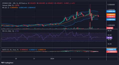 SPONGE SPONGE USD Stabilizes At The Bullish 0 005 Price Level