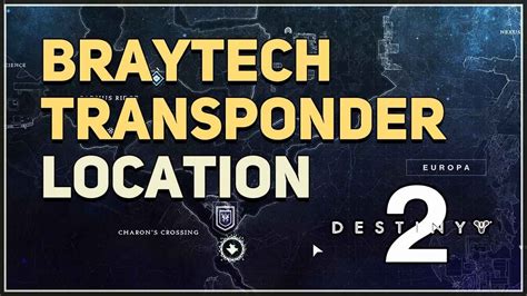 Braytech Transponder Location Destiny 2 Youtube