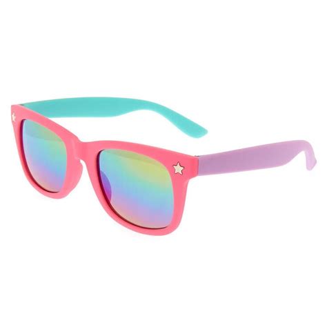 Claire S Club Three Tone Mirrored Sunglasses Claire S Us