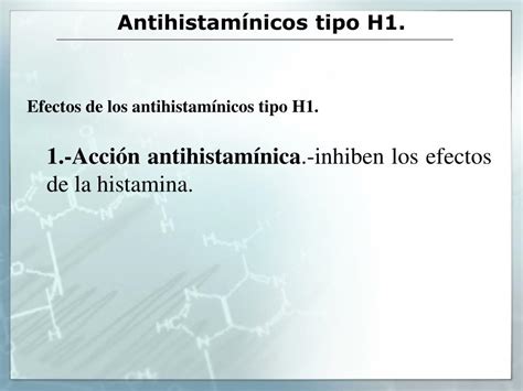 PPT ANTIHISTAMÍNICOS H1 PowerPoint Presentation free download ID